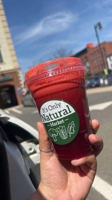 Purify- beets,celery, apple, ginger, lemon