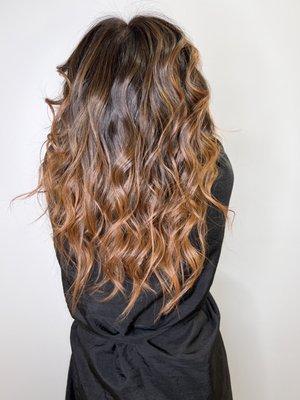 Brunette balayage