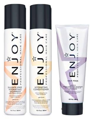 You can try the ENJOY Hydrate Shampoo & Conditioner in the Travel pack ... In stock Now!