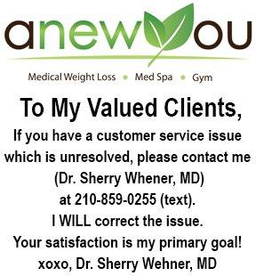 Customer Service Issues? Please contact Dr. Sherry!! She's always happy to help!