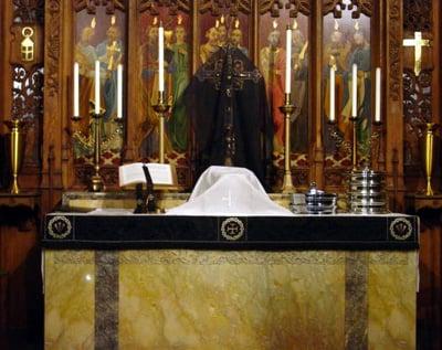 Historic Trinity Altar on Good Friday.