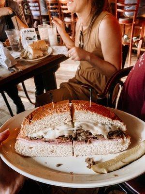 delicious muffuletta!