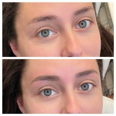 Brow wax - Before & After