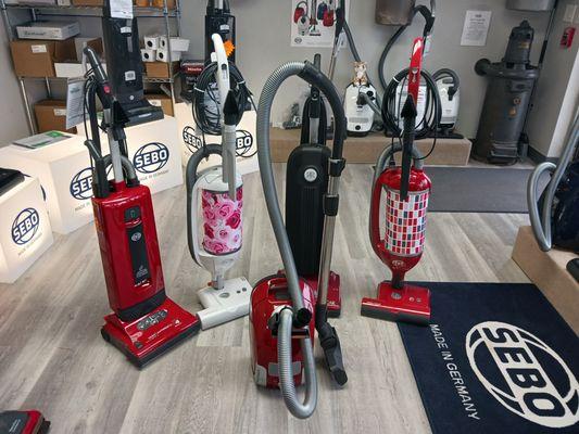 Riccar, SEBO, Miele vacuums