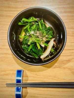 Ohitashi - Spinach soaked in dashi broth