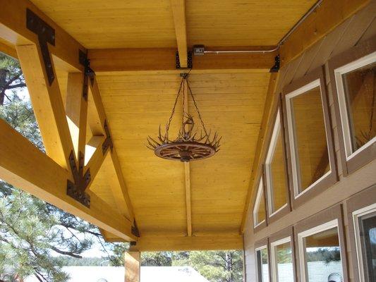 Elk Chandelier Installation