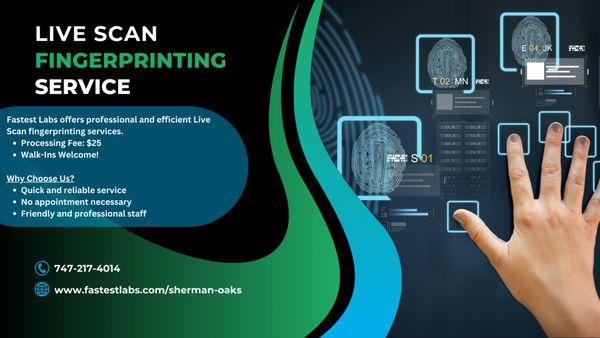 Live Scan Fingerprinting Service.