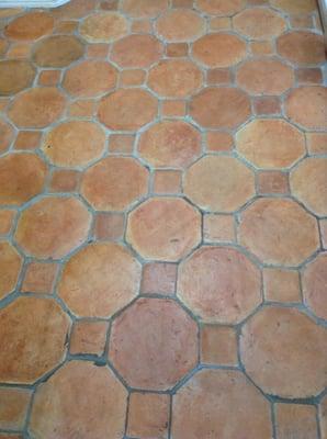 Saltillo Tile Cleaning & Sealing before  Custom Cleaning & Restoration call us on your next Saltillo Cleaning & Restoration  ...