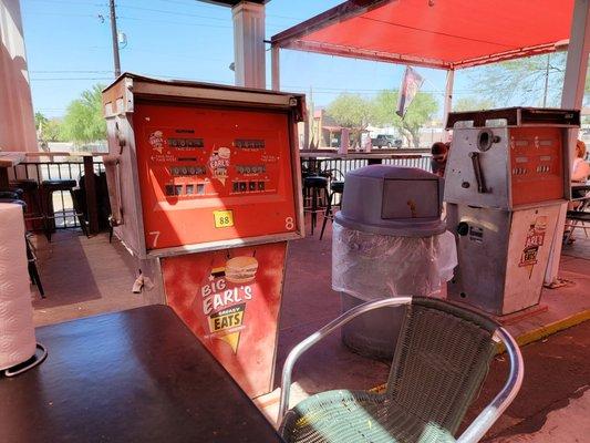 Patio - vintage gas pumps