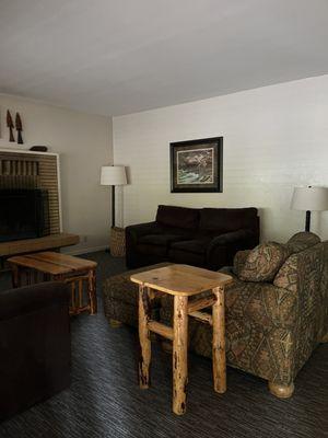 Living room in cabin 12