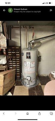 40 gallon Bradford white water heater