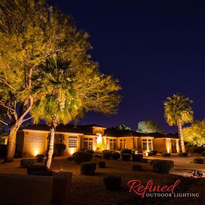 Landscape lighting design and installation in Litchfield Park, Arizona