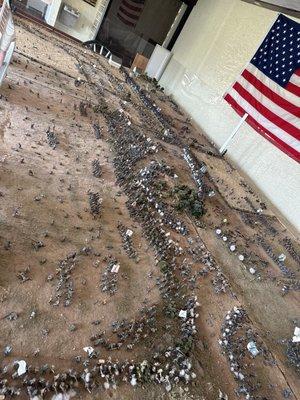 Picketts charge at Gettysburg recreation model! So cool