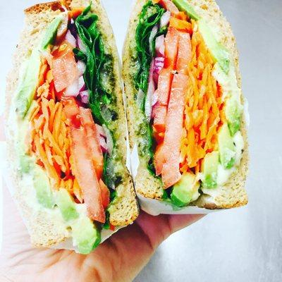 Supreme veggie sandwich