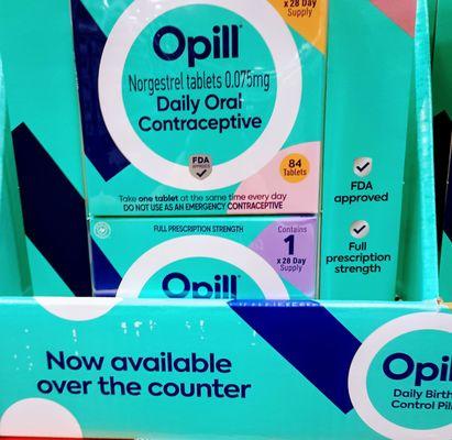 Over the Counter Daily Oral Contraceptive -  84 Tablets/$60