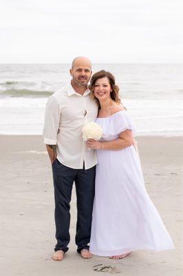 The happy bride and groom!