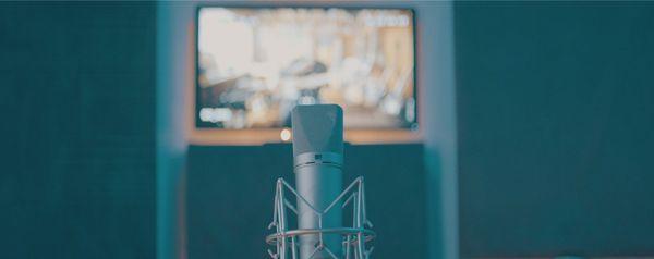 Vocal Booth with Visual Playback Screen linked to control room