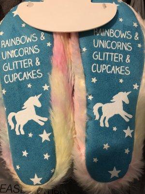 Unicorn slippers