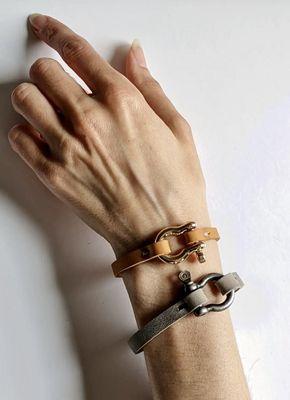 New handmade leather bracelets!