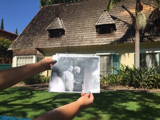 It was really neat to be standing in front of the home that Marilyn and Joe DiMaggio lived.