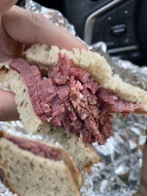 Hot Corned Beef $15+ with fries. Good meat.