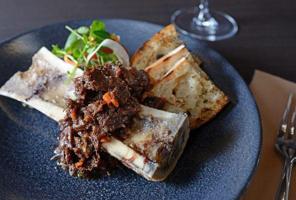 Prime Roasted Bone Marrow with Wagyu Beef Cheek Marmalade