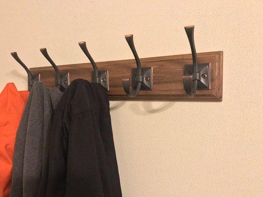 Custom made coat rack.