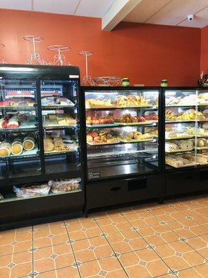 Display case of pan dulce