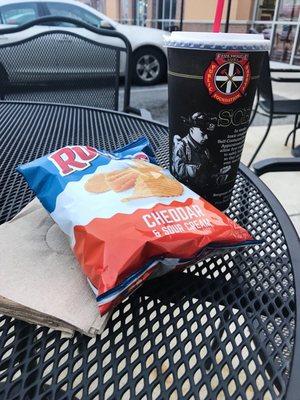 Chips and drink make it a combo!