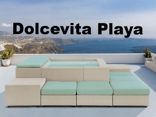 The Dolcevita Playa is a extremely light weight, portable, luxury plunge pool that is lightweight. It's great for both indoors and out!