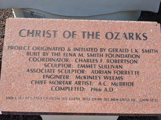 Christ of the Ozarks, Eureka Springs