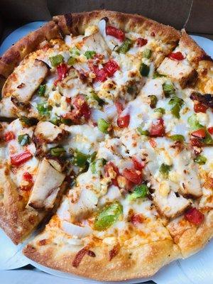 Buffalo chicken pizza