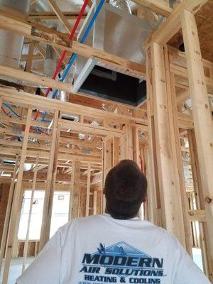 Custom duct installation for new construction and existing structures.