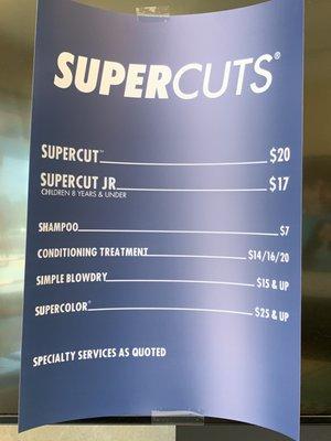 Prices May 2022; Bang trim $10.