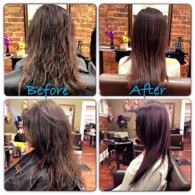 Keratin Before and After