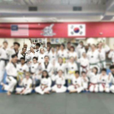 Group pic after belt test