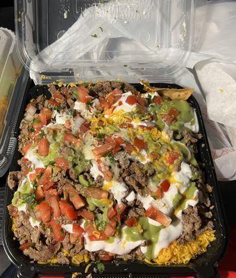 This is what $17 worth of nachos should look like. This was ordered at 2am whereas the little portion I received another day at 6pm