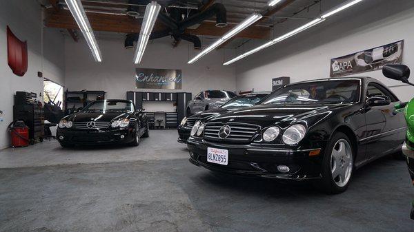 Mercedes day at Enhanced Automotive. Black cars received our exclusive detail and paint correction