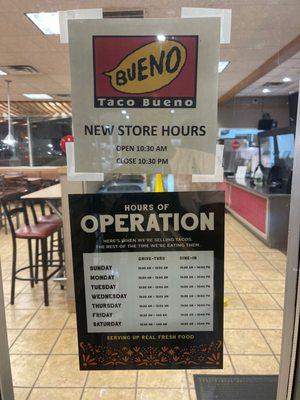 Operating Hours