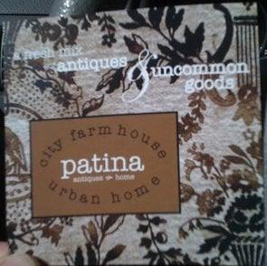 Patina's business card