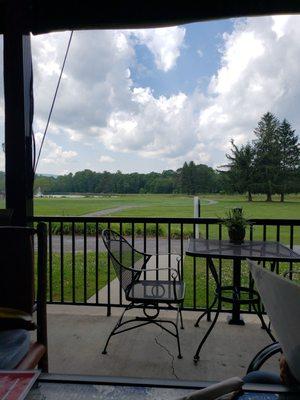 View from Zeke's onto the golf course