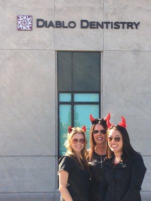 Halloween Party for the Diablo Dentistry ladies!