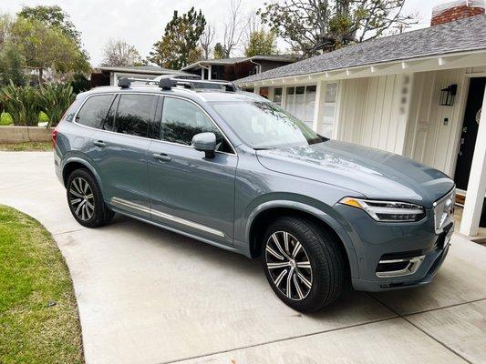 The 2023, Volvo XC 90 in Thunder Gray