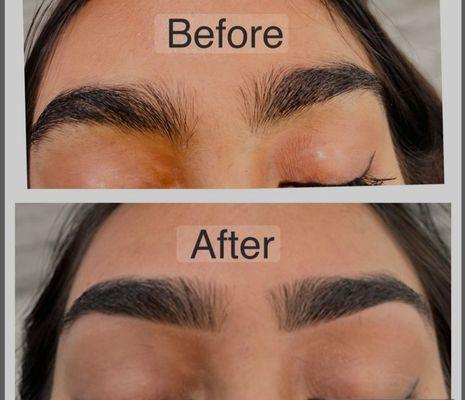 Eyebrow waxing by tania