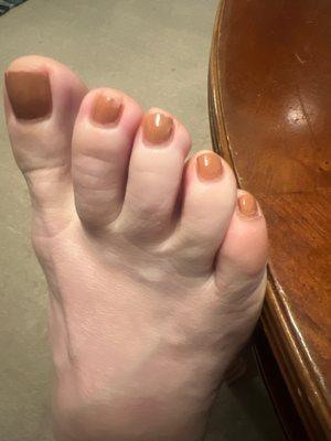 Chipped polish