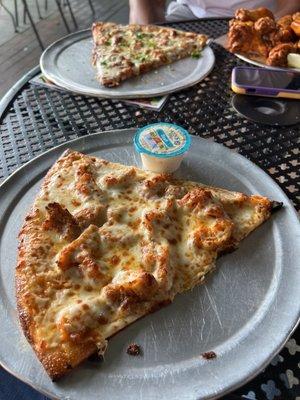 Crispy Buffalo Chicken pizza