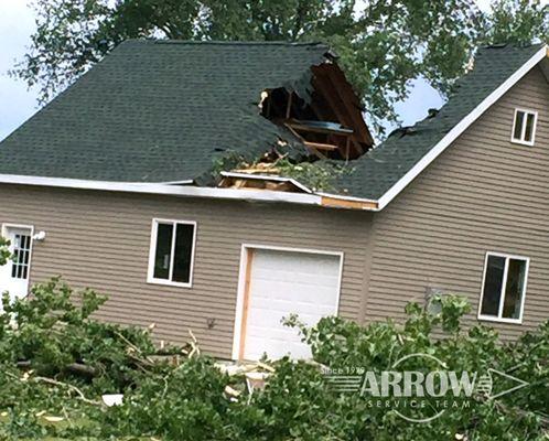 Storms cause damage call the damage experts 701-223-9249