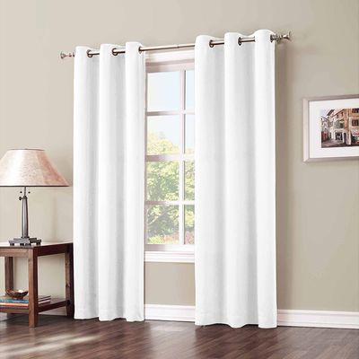 Blackout Grommets Curtain Panel White