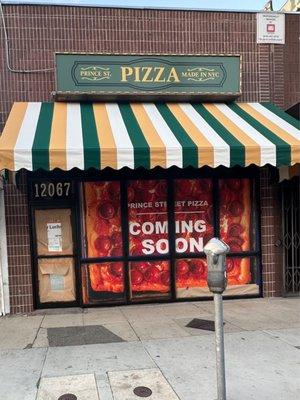 The famous Prince St. Pizza which serves delicious authentic New York Pizza to New Yorkers is opening a shop on Ventura Pl. Studio City CA.