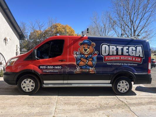 Ortega Plumbing Heating & Air Truck